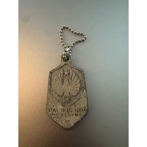 Pacific Rim Uprising Cinemark XD RealD 3D Promo Metal Dog Tag Keychain Silver